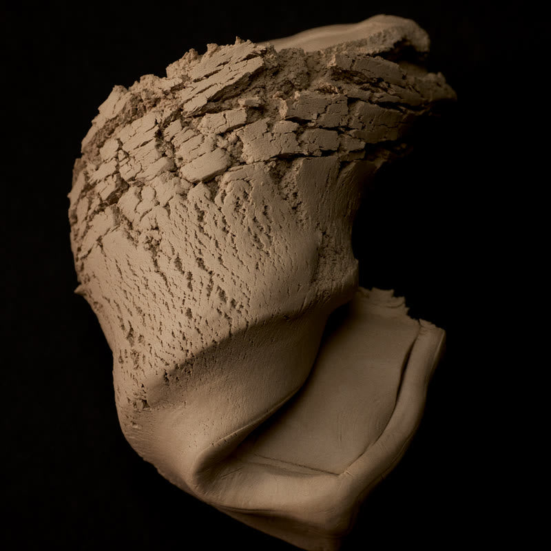 A piece of bentonite clay